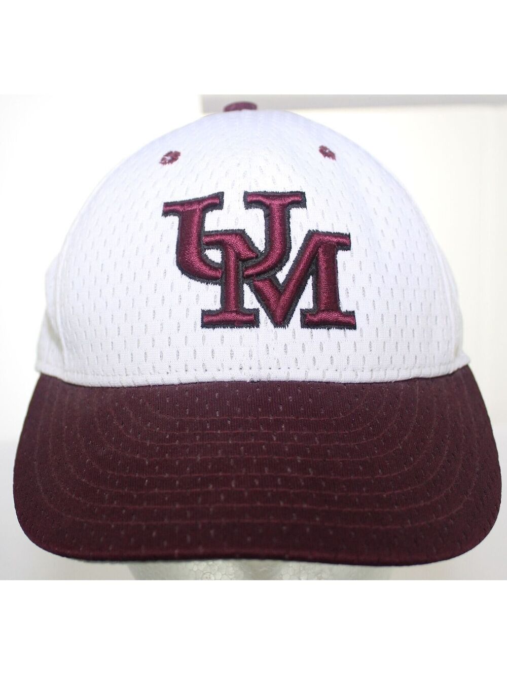 University Of Mobile Rams Mesh Baseball Hat Pro Line Adult Fitted Cap Size 7 3/8
